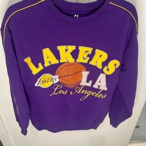 Los Angeles Lakers Vintage Style Purple Sweater